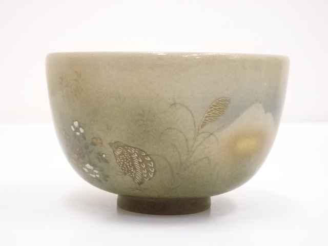 道具 ] - 道具 九谷焼 栄峰造 色絵鶉茶碗 | ネットショップ圭 netshop